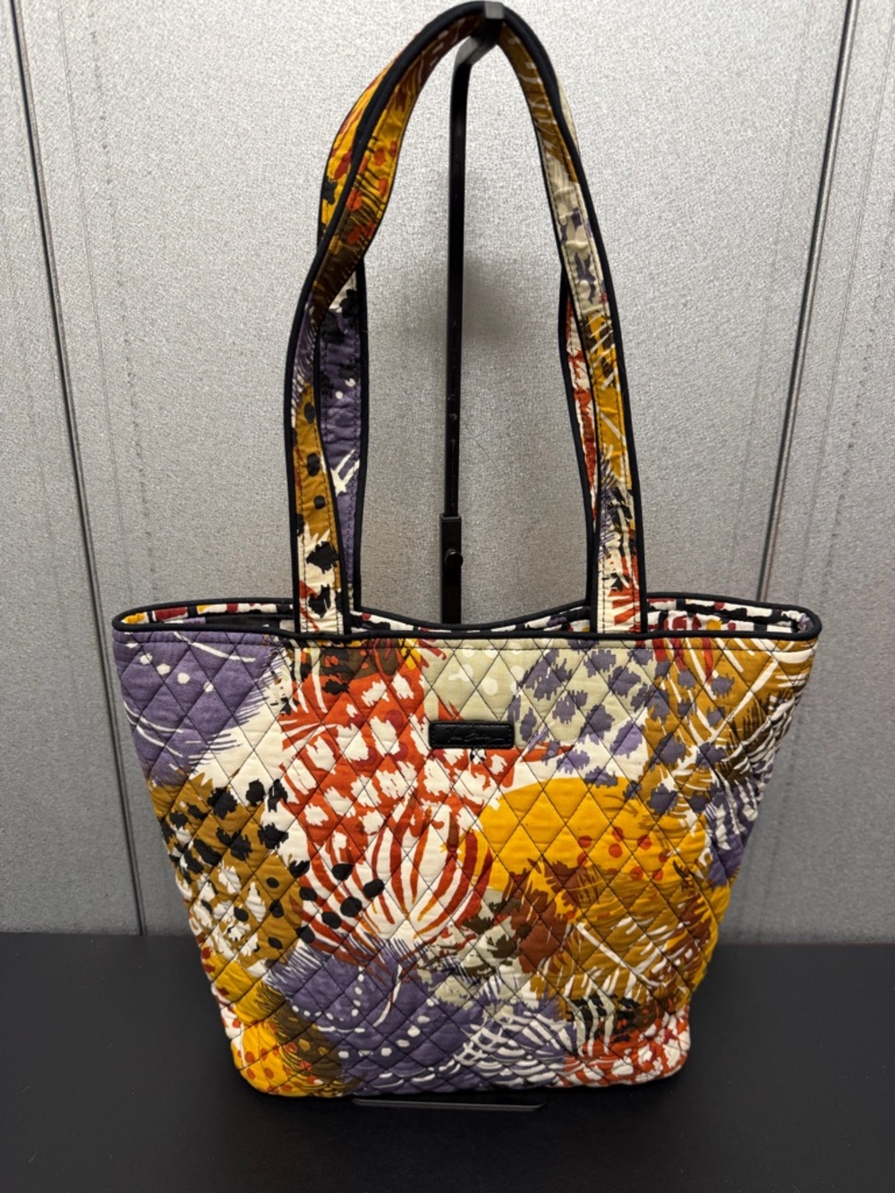 Vera Bradley Quilted Tote Bag Multicolor Floral Pattern